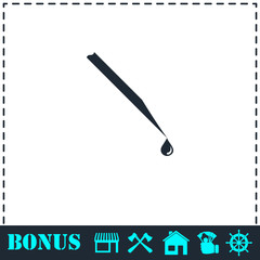 Hypodermic icon flat