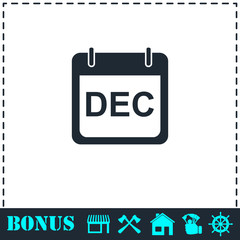 Calendar icon flat