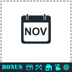 Calendar icon flat