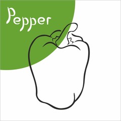 pepper hot icon abstract decoration