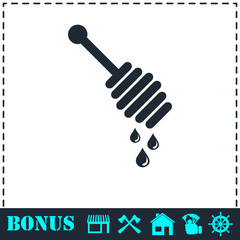 Honey icon flat