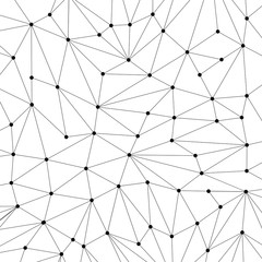 Fototapeta premium Tło technologii dla strony internetowej z czarnych punktów connecti