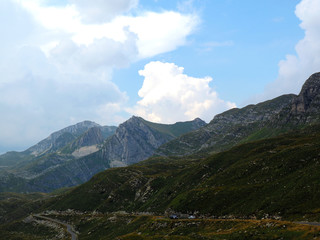 cloudy sky over mountain Durmitor