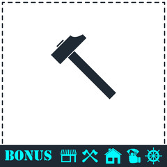 Hummer icon flat