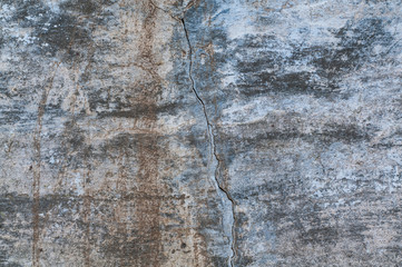 Beautiful old wall with large crack.