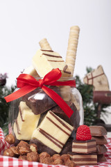 Integral biscuits and chocolates