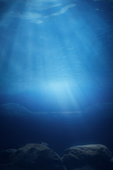 Image of Underwater View printed on Printed Glass Basin Splashbacks