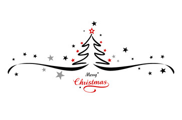 Weihnachtsbaum mit Schnee