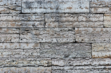 Gray stone blocks wall
