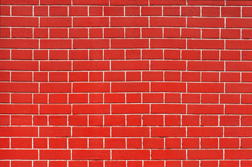 Background of red brick wall texture
