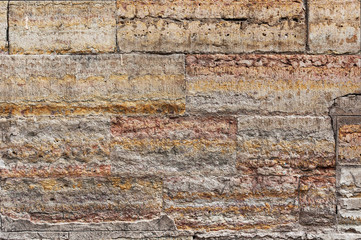 Stone blocks wall