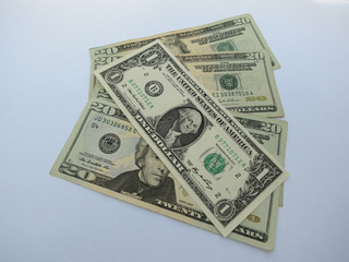 20 US dollar bills