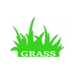 Grass sign vector