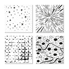 Ink hand drawn textures. Can be uses for wallpaper, background of web page, scrapbooking, party decorations, t-shirt designs, cards, prints, postcards, posters, invitations, packaging and so on.
