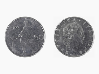 50 Italian liras