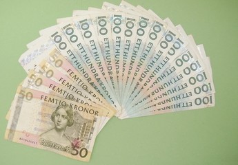 Swedish currency notes