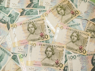 Swedish currency notes