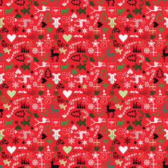 seamless christmas background - wrapping paper  