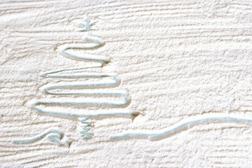Christmas Tree In Flour