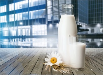 Milk bottle.