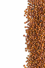 Red quinoa seeds