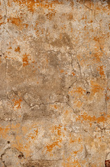 Orange concrete crack wall texture background