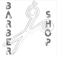 Vector background "Barber".