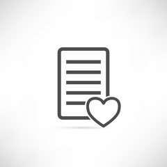 Wish List Icon Heart