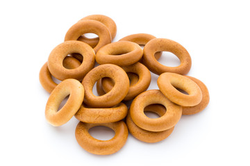 Bagels isolated on a white background.