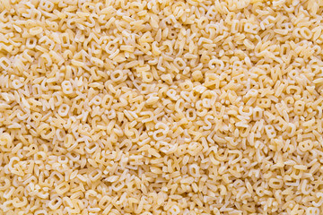 Italian pasta on close up background.