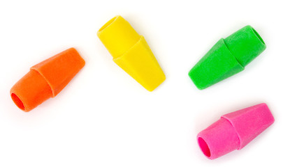 Pencil top erasers