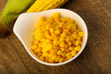 Sweet canned corn