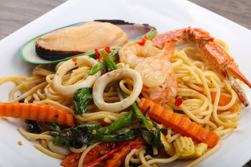 Seafood spaghetti