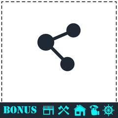 Share icon flat