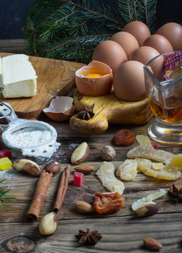 Ingredients for a Stollen.