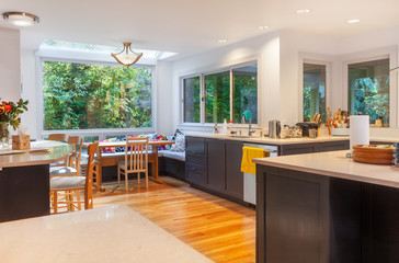Breakfast area in remodeled kitchen