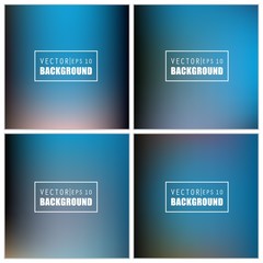 Abstract Creative concept vector multicolored blurred background set. For Web and Mobile Applications, art illustration template design, business infographic and social media, modern decoration