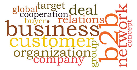 b2b business word cloud