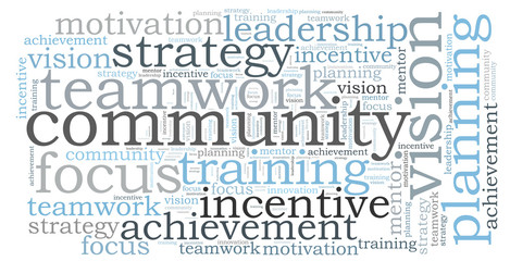 COMMUNITY word cloud