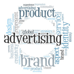 Obraz premium product advertising word cloud