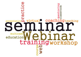 Webinar word cloud