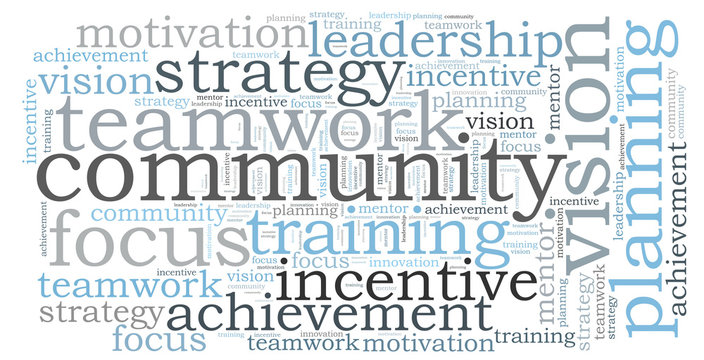 COMMUNITY word cloud
