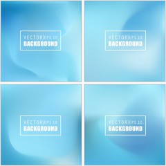 Abstract Creative concept vector multicolored blurred background set. For Web and Mobile Applications, art illustration template design, business infographic and social media, modern decoration