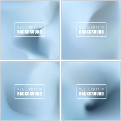 Obraz premium Abstract Creative concept vector multicolored blurred background set. For Web and Mobile Applications, art illustration template design, business infographic and social media, modern decoration