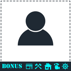 User icon flat