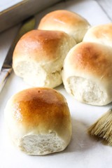 Homemade Dinner Rolls, selective focus
