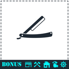 Razor icon flat