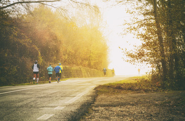 Obraz premium Running to the sun