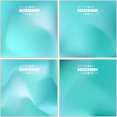 Abstract Creative concept vector multicolored blurred background set. For Web and Mobile Applications, art illustration template design, business infographic and social media, modern decoration