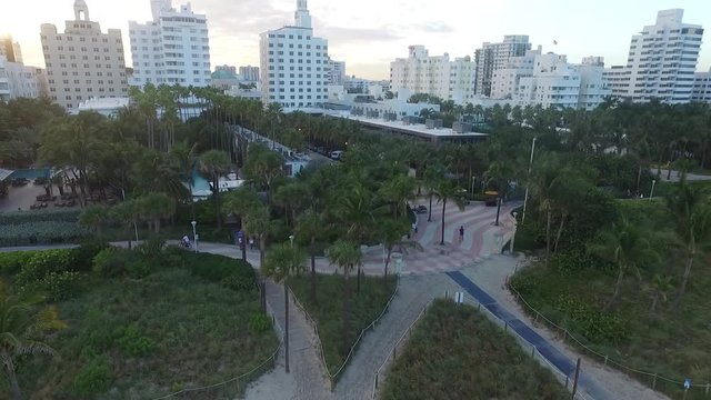 Drone Miami Beach Hotels Ascending